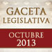 Gaceta Legislativa ( Octubre 2013)