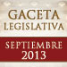 Gaceta Legislativa (Septiembre 2013)