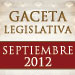 Gaceta Legislativa (Septiembre)